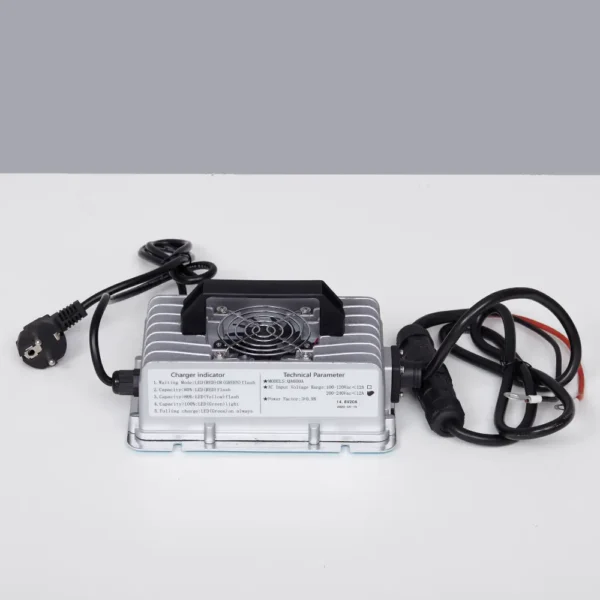 Зарядное устройство однофазное 12V 20A IP67 вид спереди