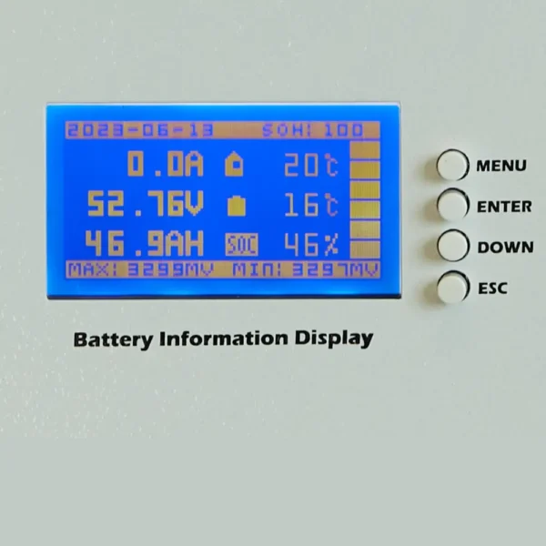 Литиевый аккумулятор тяговый LITJET PRO LiFePO4 powerwall 48V 100Ah кнопки