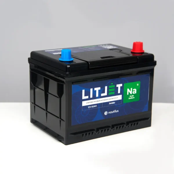Натриевый аккумулятор стартово/тяговый LITJET Na+ 12V 60Ah 744Wh фото