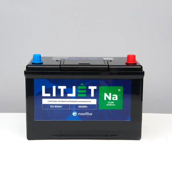 Натриевый аккумулятор стартово/тяговый LITJET Na+ 12V 80Ah 992Wh 1800CCA картинка