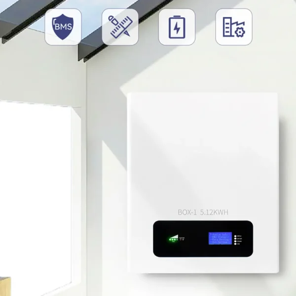 Литиевый аккумулятор тяговый LITJET GREEN LiFePO4 ( powerwall ) 51.2V 100Ah 5kWh 200A белый