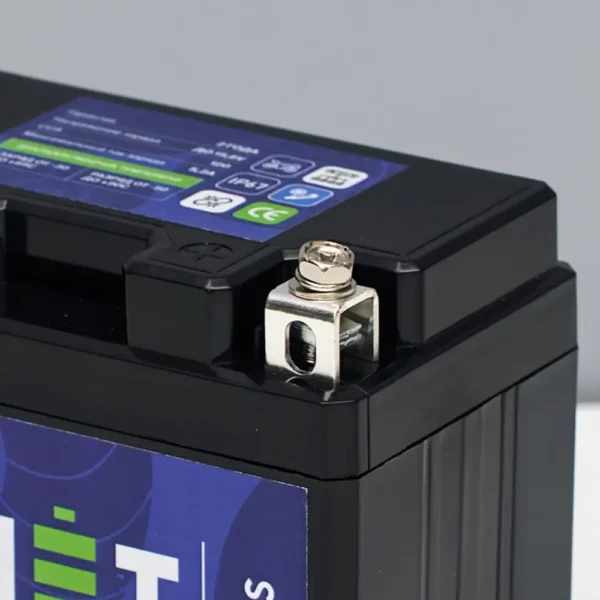 Натриевый стартовый мото аккумулятор 12V 5,2Ah 64,5Wh 120CCA YTX5A L+ корпус клеммы