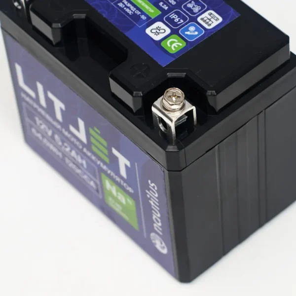 Натриевый стартовый мото аккумулятор 12V 5,2Ah 64,5Wh 120CCA YTX5A L+ клеммы фото