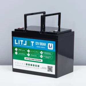 О нас 4 Литиевый аккумулятор тяговый LITJET BLACK LiFePO4 12V 100Ah 1280Wh IP65