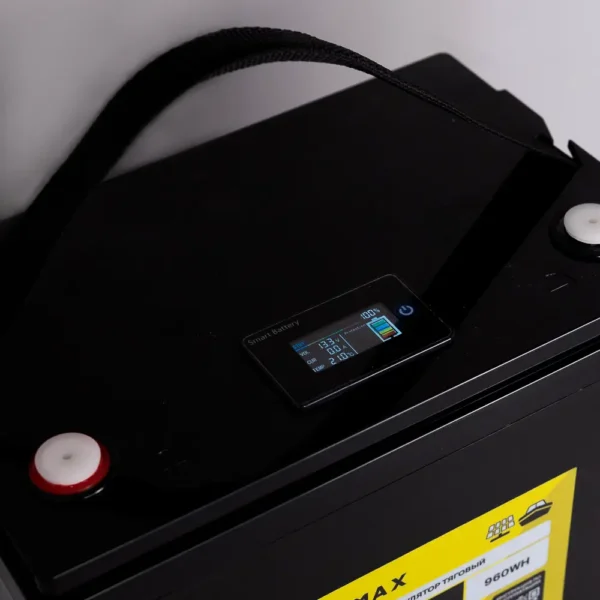 Литиевый аккумулятор тяговый LitoMax LiFePO4 12,8V 75Ah фото монитора