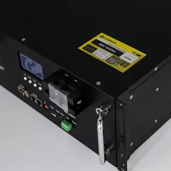 Литиевый аккумулятор тяговый LITOMAX 48V 100Ah 5kWh вид сверху