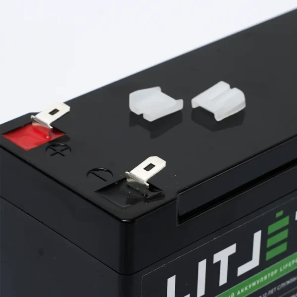 аккумулятор тяговый LITJET BLACK LiFePO4 12V 7Ah фото клемм