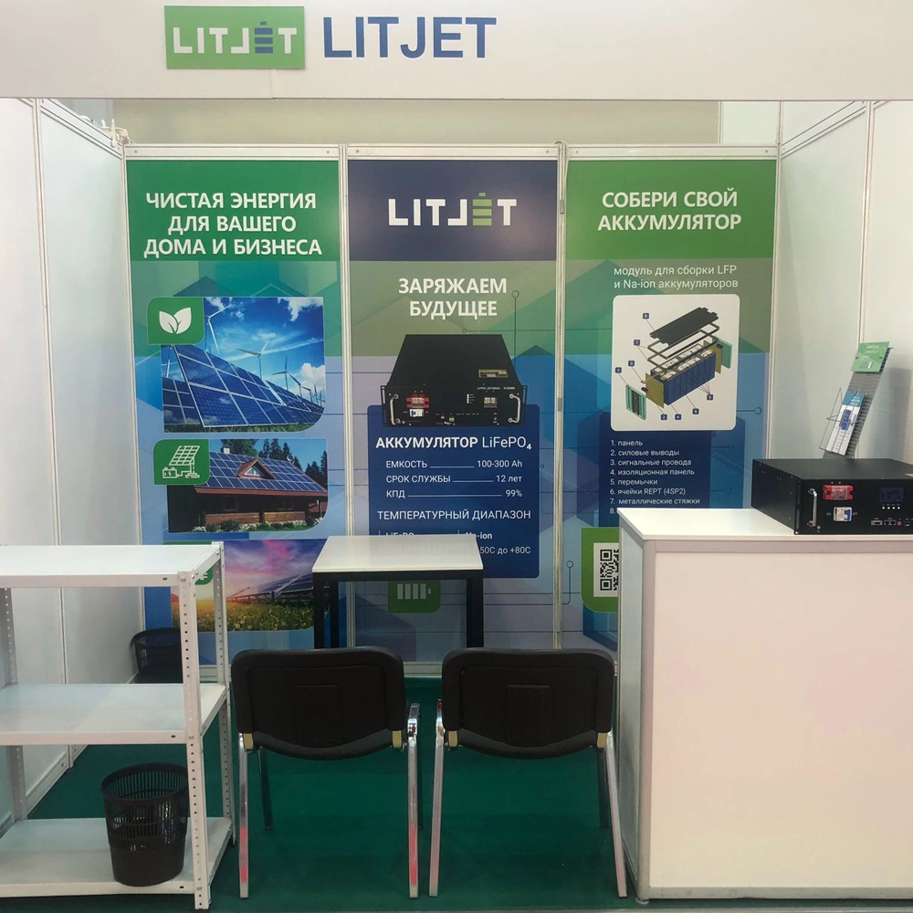 стенд компании LITJET на выставке RENWEX 2025