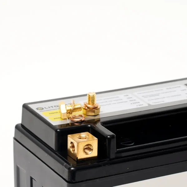 Натриевый стартовый мото аккумулятор LITOMAX Na+ 12,4V 13Ah 220CCA YTX14A R+ болты