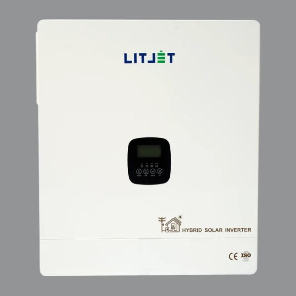 Инвертор гибридный однофазный солнечный LITJET 12,3 kW 230V/50Hz с ЖК-дисплеем