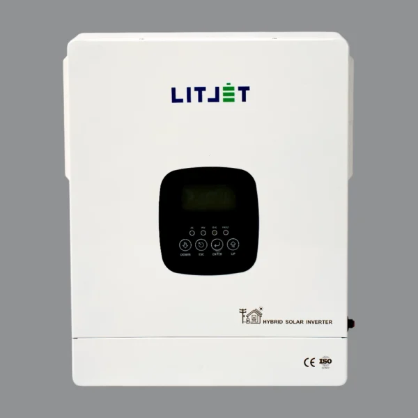 Инвертор гибридный однофазный солнечный LITJET 4,3 kW 230V/50Hz с ЖК-дисплеем