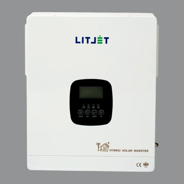 Инвертор гибридный однофазный солнечный LITJET 6,3 kW 230V/50Hz с ЖК-дисплеем фото