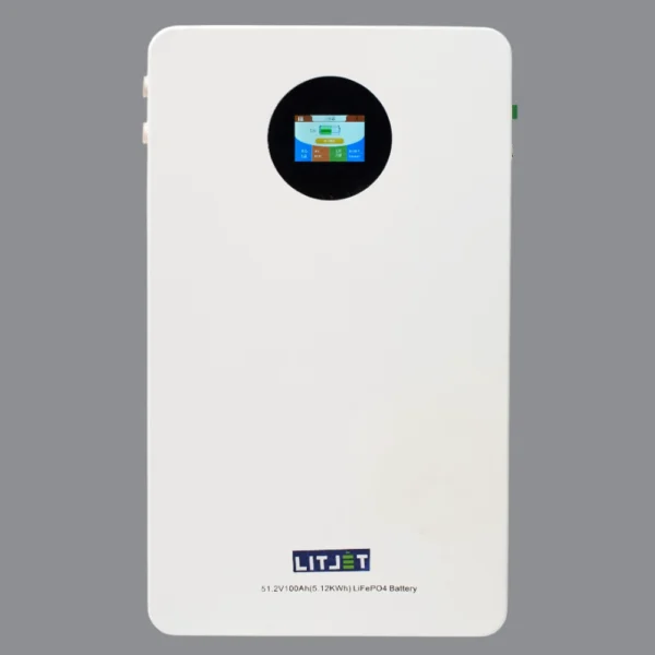 Литиевый аккумулятор тяговый LITJET GREEN LiFePO4 51,2V 100Ah 5KWh 100A, CAN/RS485 c/d 100A настенный фото