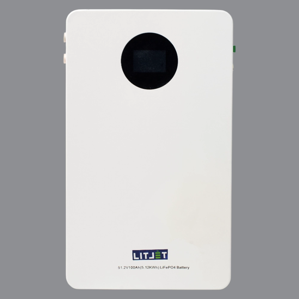 Литиевый аккумулятор тяговый LITJET GREEN LiFePO4 51,2V 100Ah 5KWh 100A, CAN/RS485 c/d 100A настенный 2 Литиевый аккумулятор тяговый LITJET GREEN LiFePO4 51,2V 100Ah 5KWh 100A, CAN/RS485 c/d 100A настенный