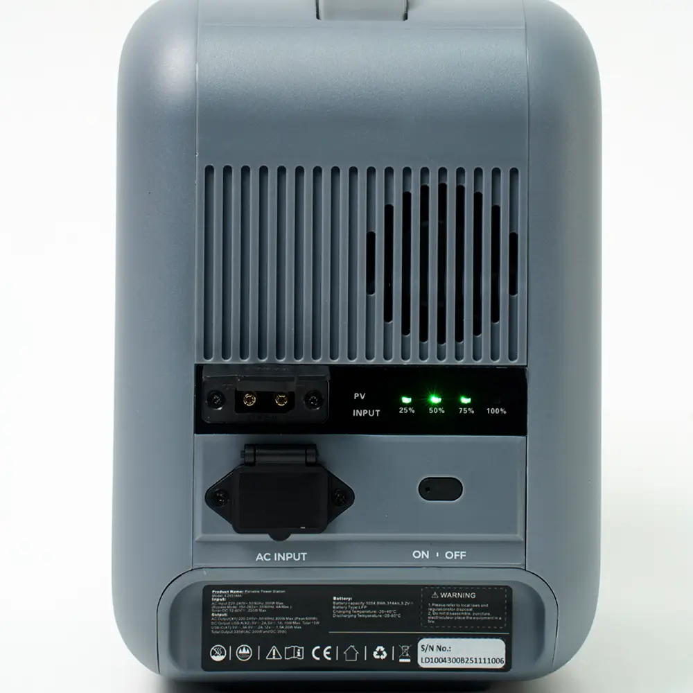 Портативная электростанция аккумуляторная LITOMAX 1005 Wh 300W 4 электростанция аккумуляторная LITOMAX 1005 Wh 300W фото сзади