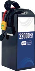 быстрозарядный аккумулятор для дрона 25C 12S1P 45.6V 22000mAh