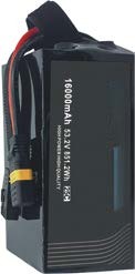 быстрозарядный аккумулятор для дрона 25C 14S1P 53.2V 16000mAh