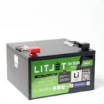 Литиевый тяговый аккумулятор ЛИТДЖЕТ серии GREEN LiFePO4 36 В 150 А·ч 5760 Вт·ч с Bluetooth и BMS 150 A металлический корпус фото